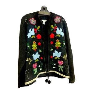 Traditions Black sweater Jacket